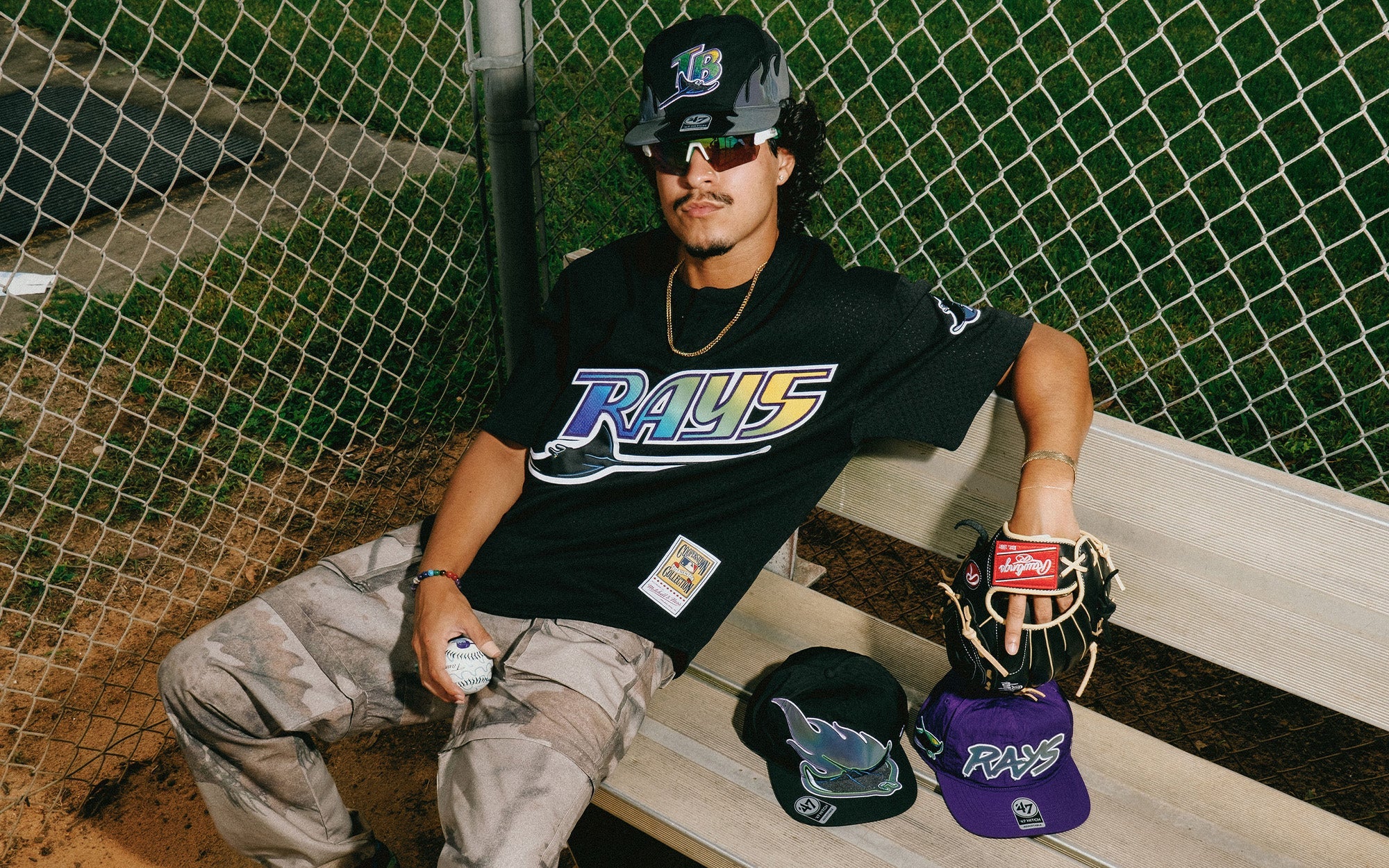 Behind the Fresh Rags x ’47 x Tampa Bay Rays "Iridium" Collection