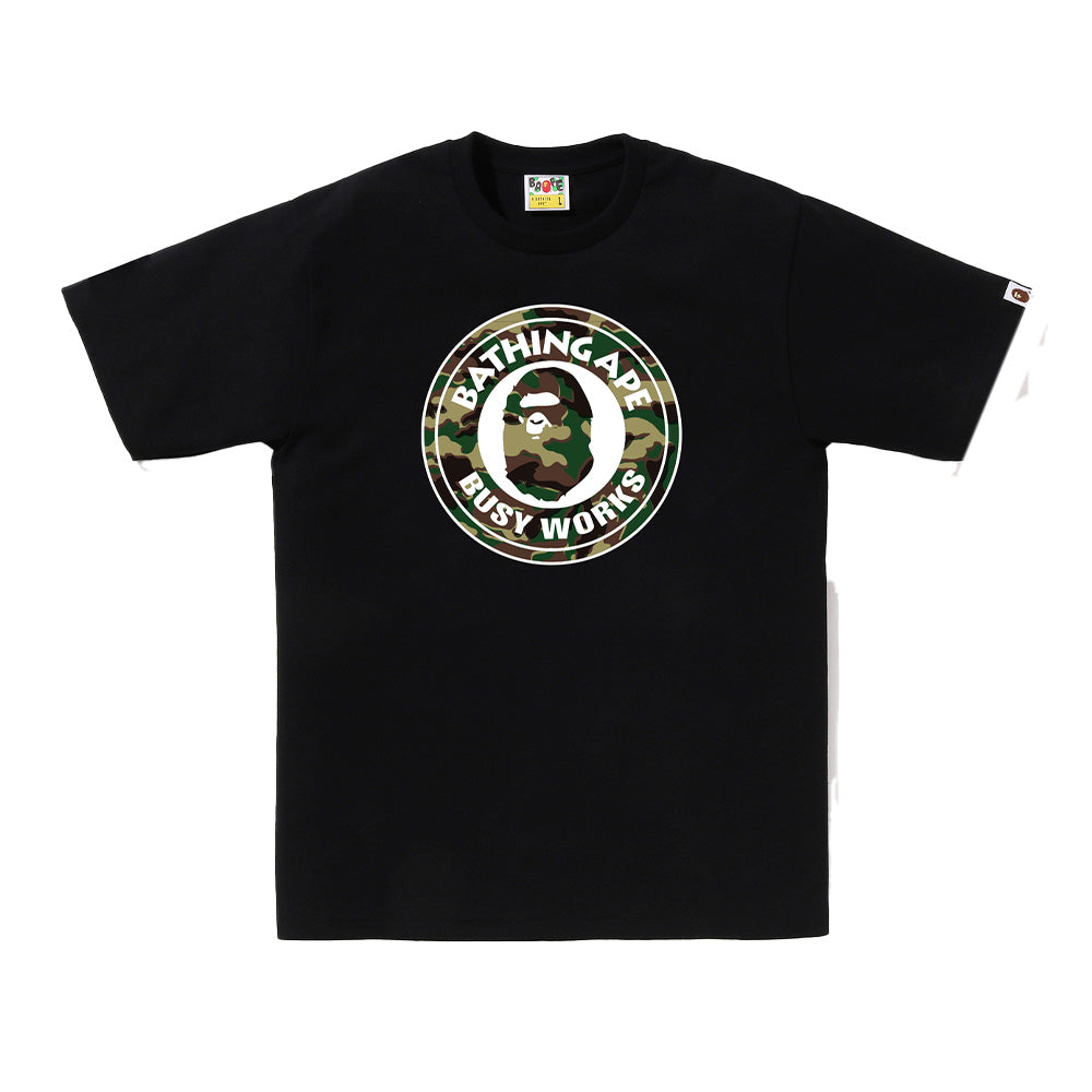 A Bathing Ape Glitch Woodland Camo Busy Works SS Tee