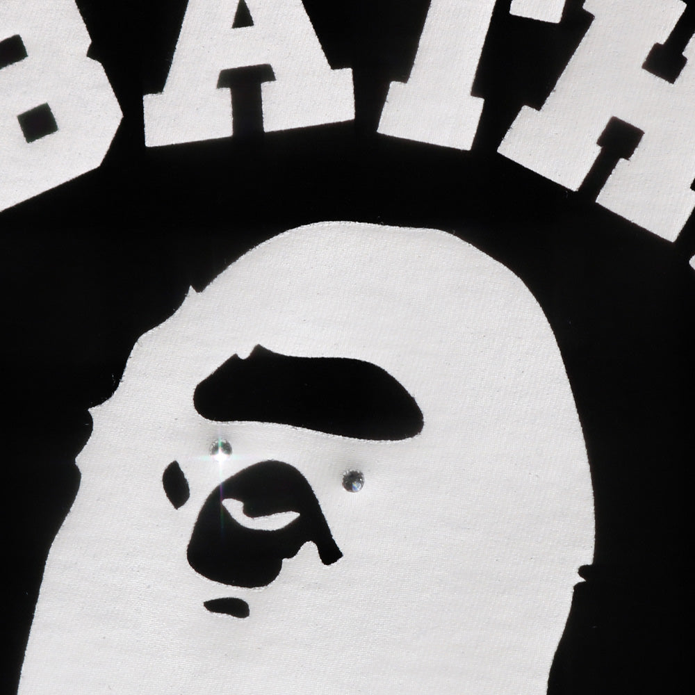 A Bathing Ape Crystal Stone Eye College SS Tee