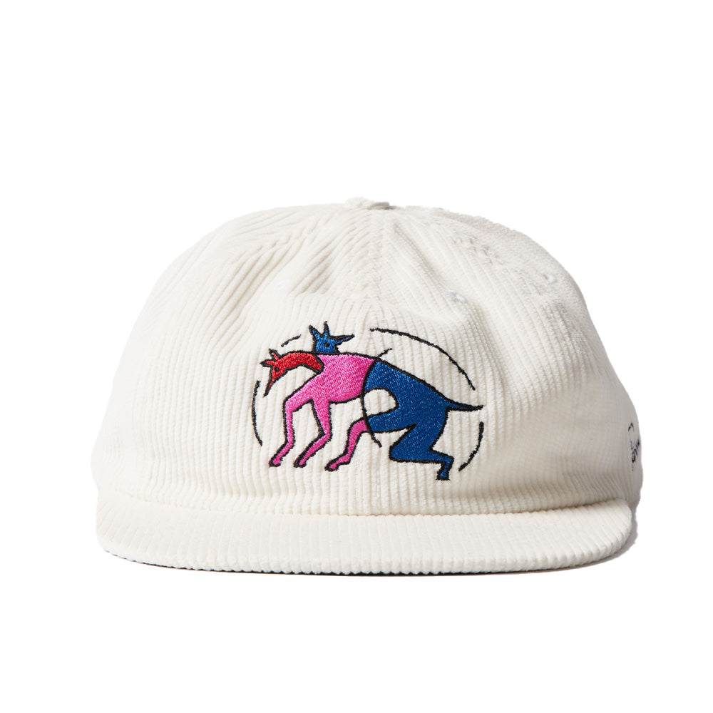 Parra The Zoomies Corduroy 6 Panel Strapback Hat