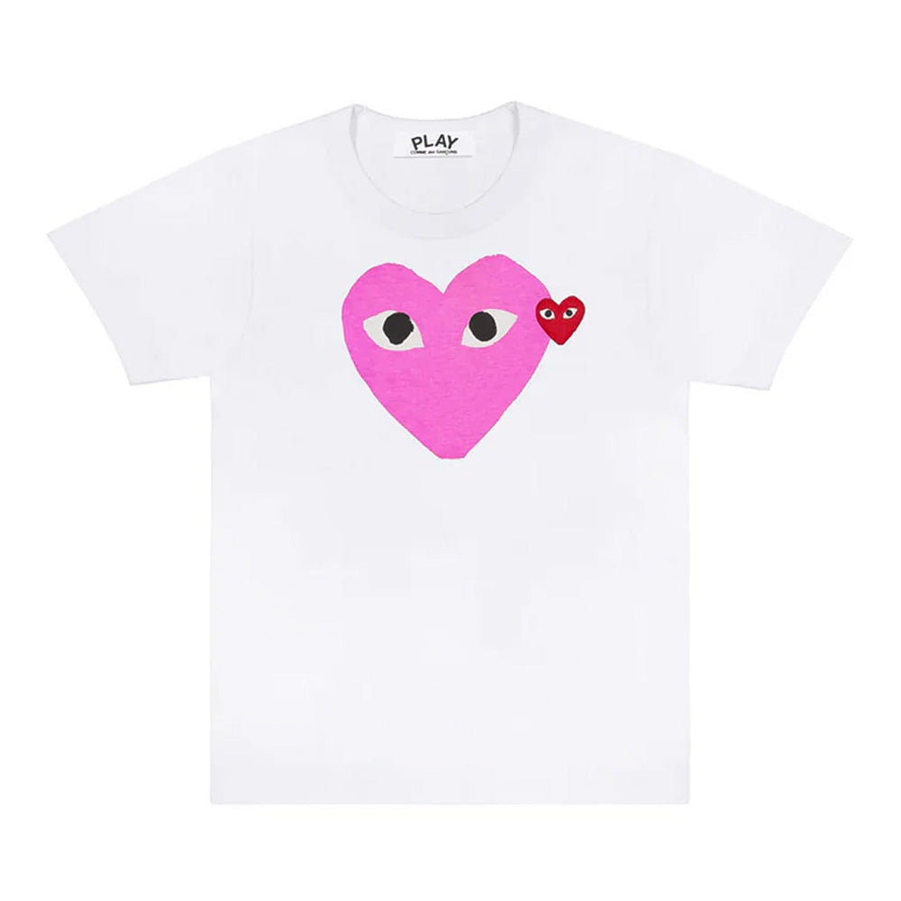 Comme des Garçons PLAY Pastel Heart/Red Emblem SS Tee