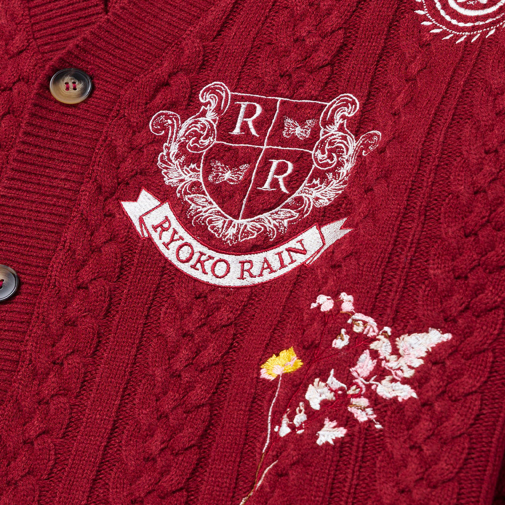 Ryoko Rain Cable Knit Cardigan