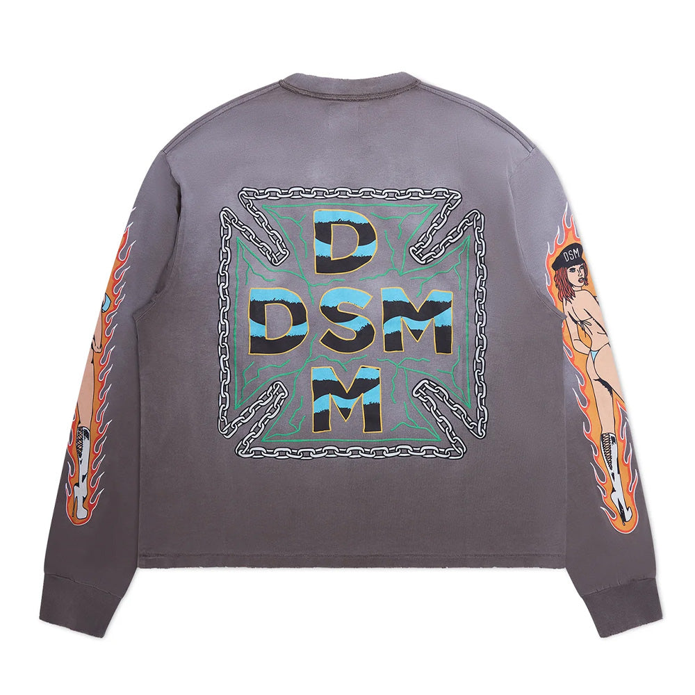 Diet Starts Monday Thunder LS Tee - Vintage Black