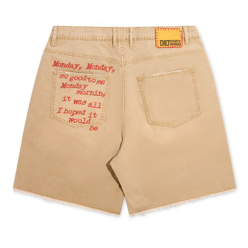 Diet Starts Monday Canvas Denim Shorts