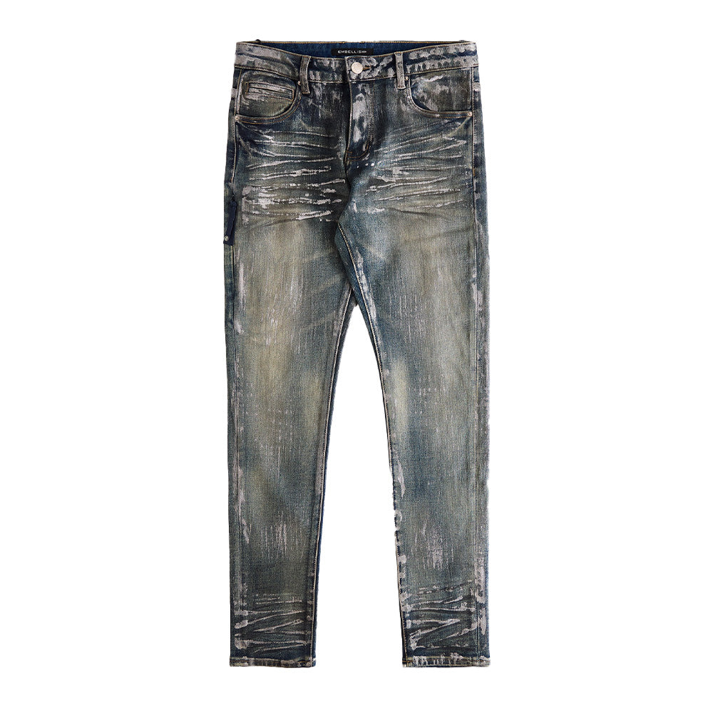 Embellish NYC David Blue Wax Skinny Denim