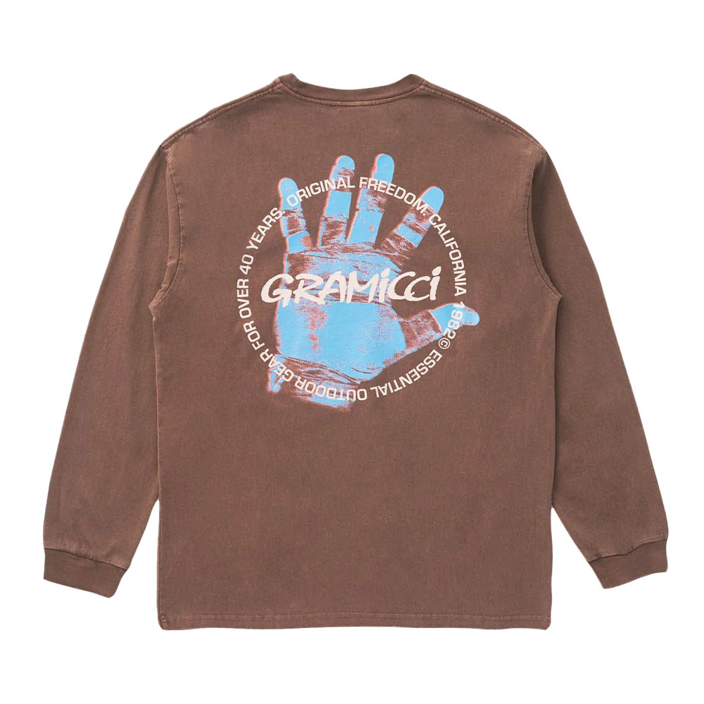 Gramicci Climbers Hand LS Tee - Brown