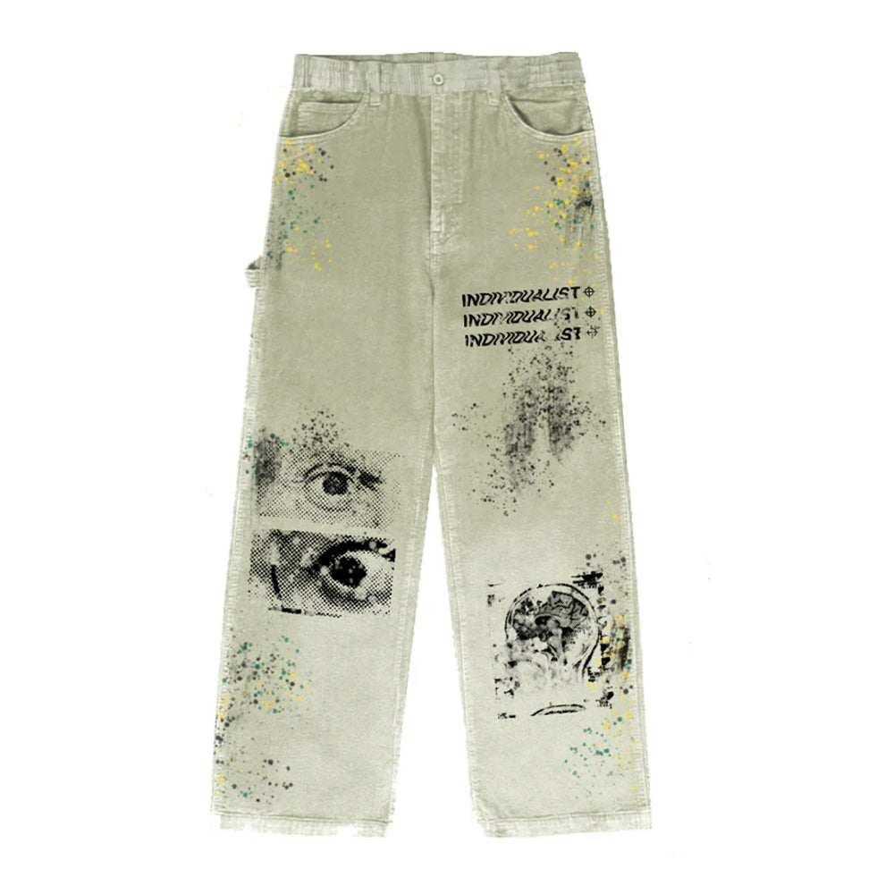 INDVLST Print House Work Pant