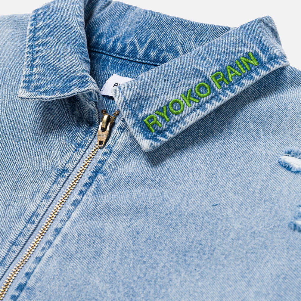 Ryoko Rain Moss Denim Work Jacket