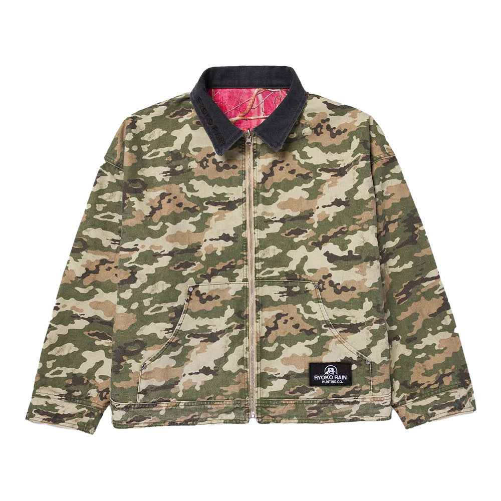 Ryoko Rain Reversible Duck Work Camo Jacket