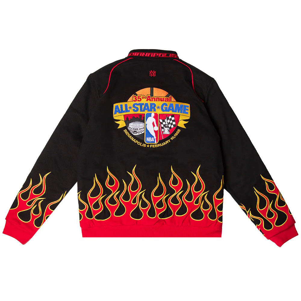 Just Don X Mitchell & Ness NBA All Star Weekend Racing Jacket Black JK8026-ASGBLCK 35th Annual NBA All Star Capsule