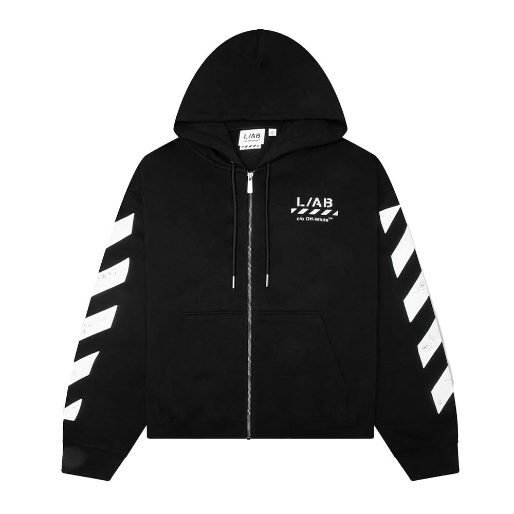 L/AB c/o Off-White Diag Full Zip Hoodie
