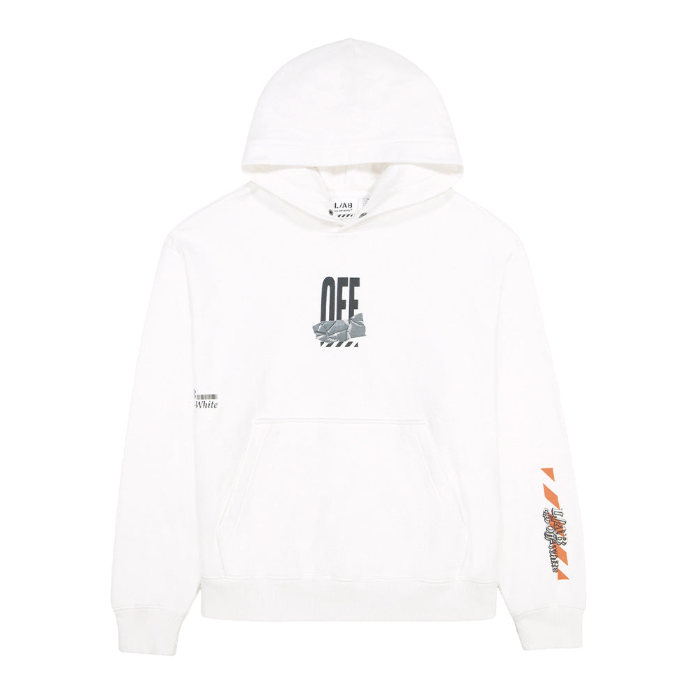 L/AB c/o Off-White Off Active Duct Tape Pullover Hoodie
