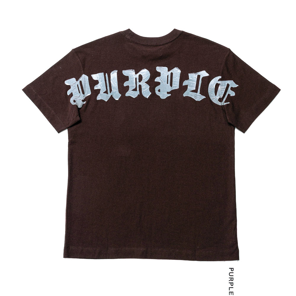 Purple Textured Tape SS Tee