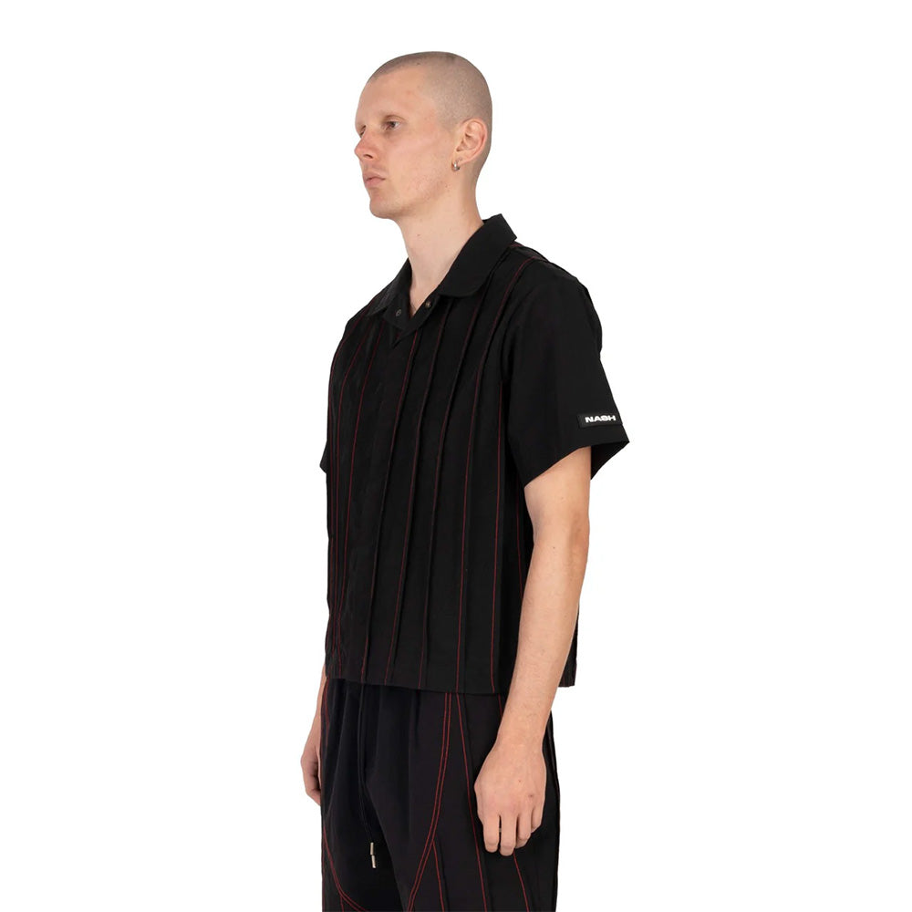 NASH Pleated Nylon Woven Shirt