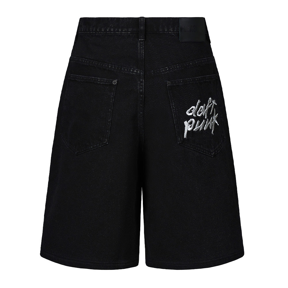 Daft Punk X Pleasures Lucky Studded Denim Jorts