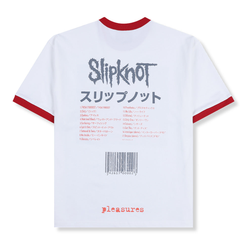 SlipKnot X Pleasures Self Titled Ringer SS Shirt