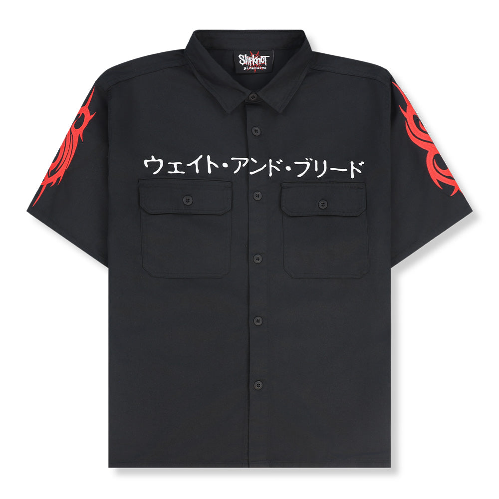 SlipKnot X Pleasures Bleed SS Work Shirt