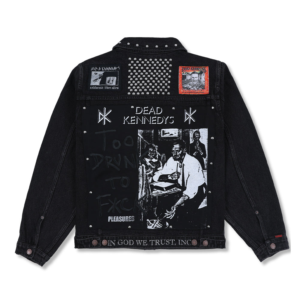 Dead Kennedys X Pleasures DIY Trucker Denim Jacket