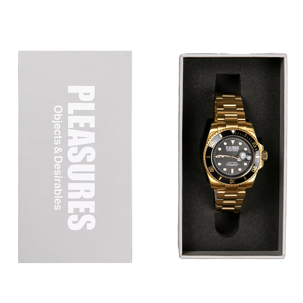 Pleasures Anytime Watch - Gold|Black