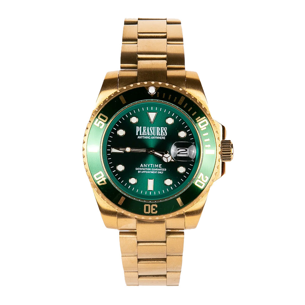 Pleasures Anytime Watch - Gold|Green