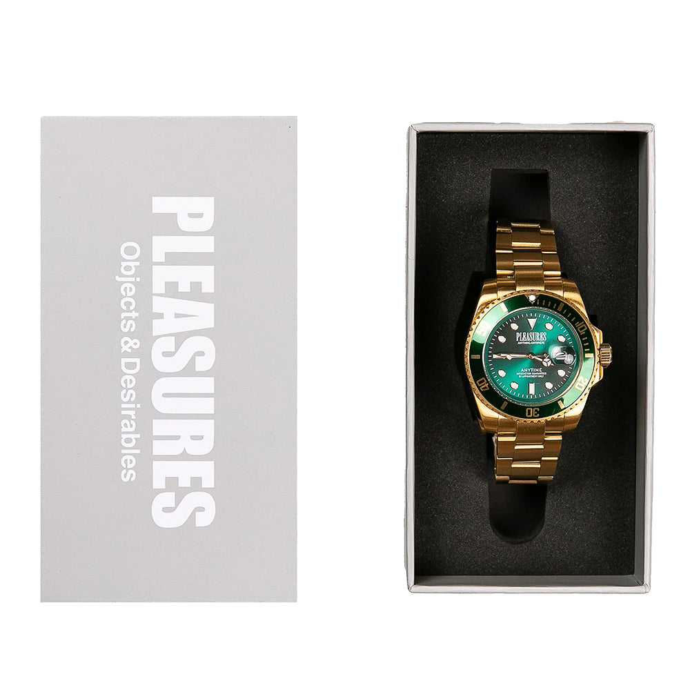 Pleasures Anytime Watch - Gold|Green