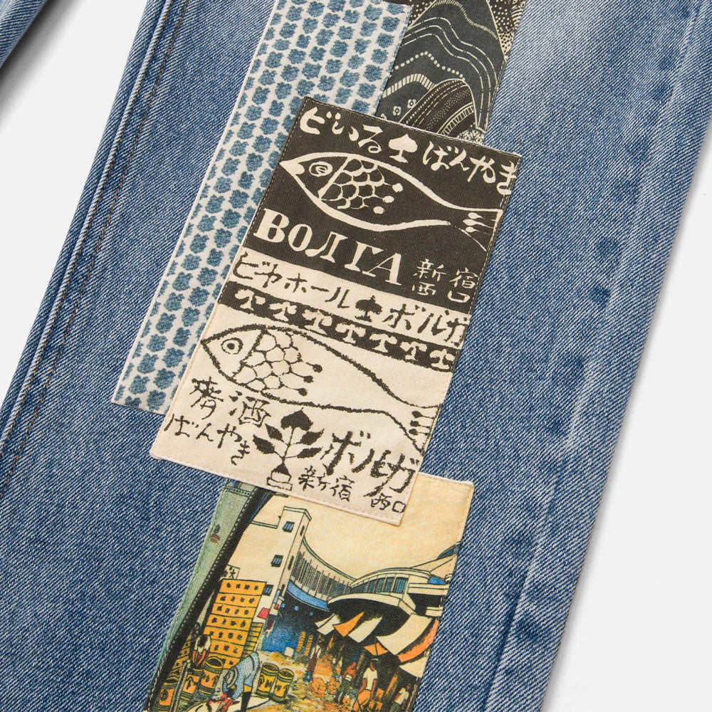 Ryoko Rain Fish Market Denim Pants