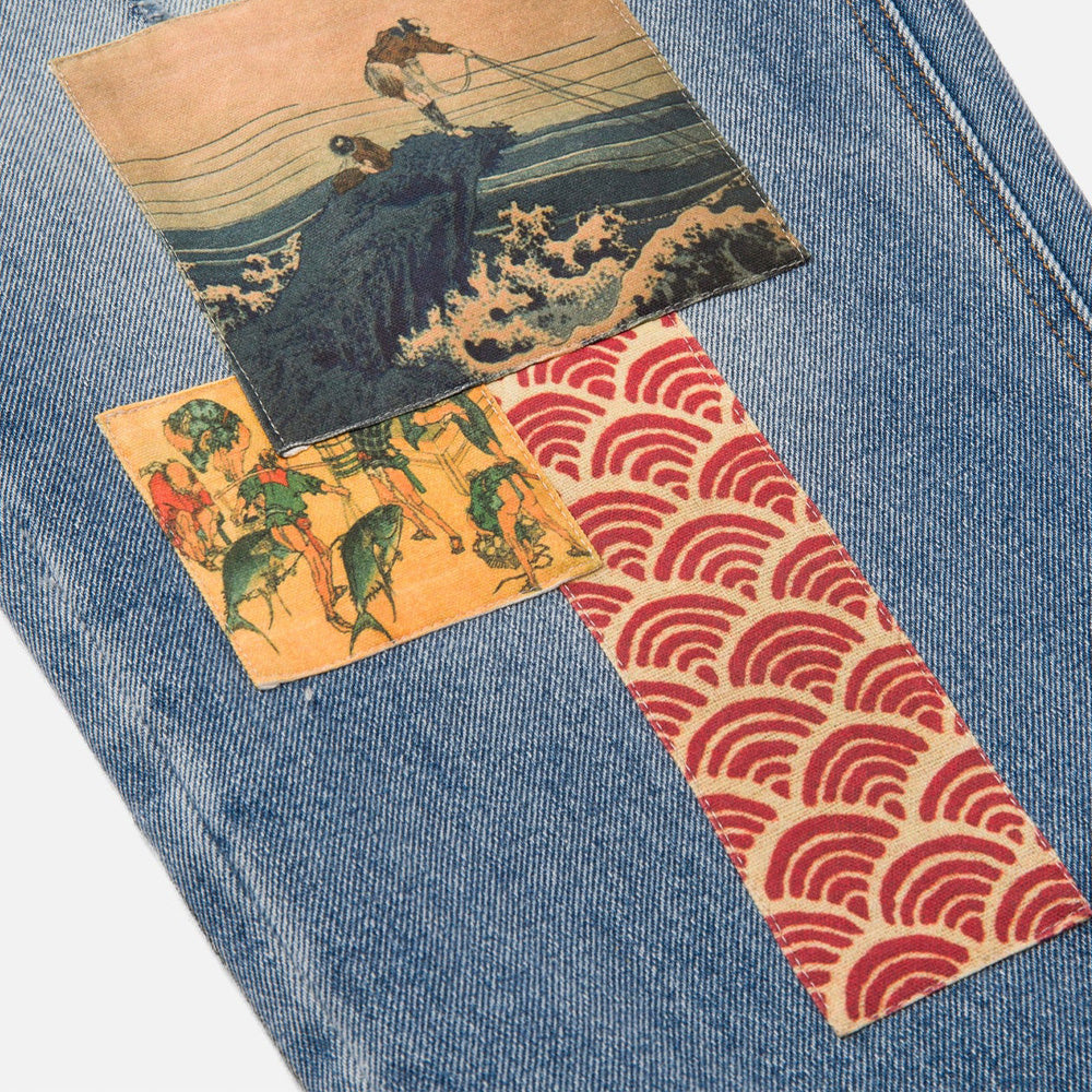 Ryoko Rain Fish Market Denim Pants