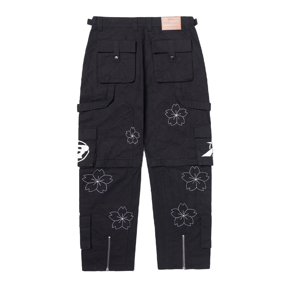 Ryoko Rain Convertible Quilted Cargo Pants