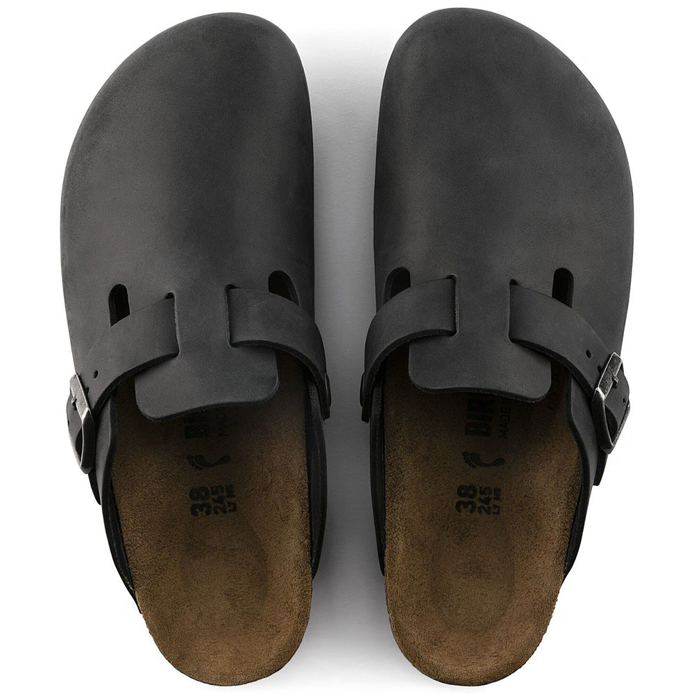 Birkenstock Boston NU Oiled Leather - Black