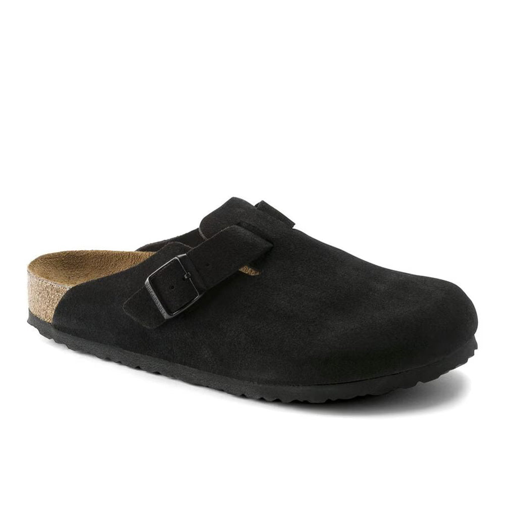 Birkenstock Boston BS Suede - Black