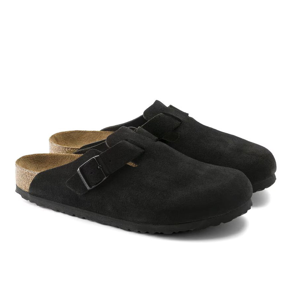 Birkenstock Boston BS Suede - Black