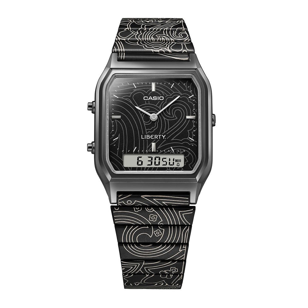 Liberty X Casio Vintage "AQ230EBLT-1A" Paisley