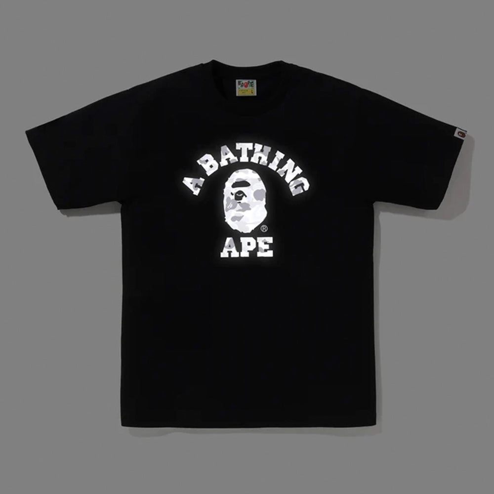 A Bathing Ape ABC Camo Reflective On College SS Tee