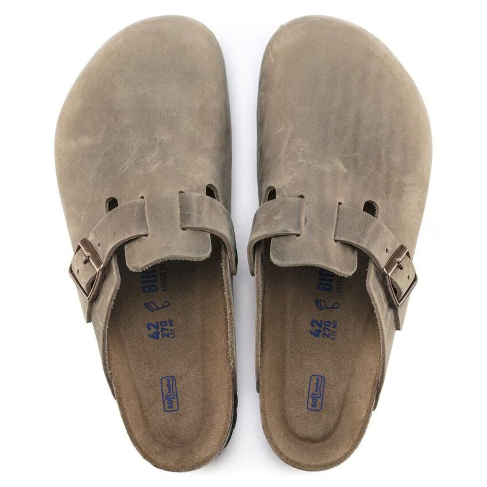 Birkenstock Boston NU Oiled Leather - Tobacco Brown