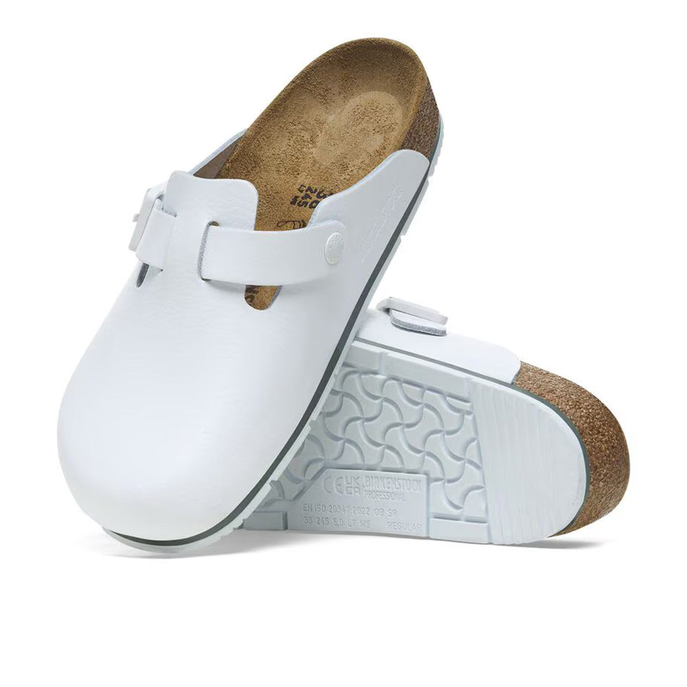 Birkenstock Boston PRO Leather - White