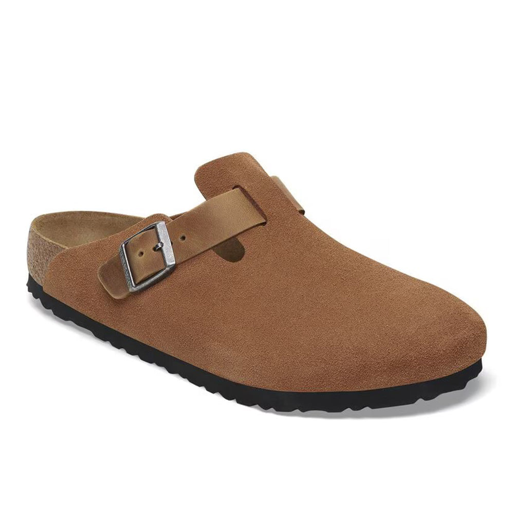 Birkenstock Boston BS Suede "Cognac"