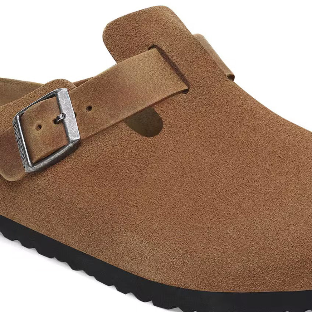 Birkenstock Boston BS Suede "Cognac"