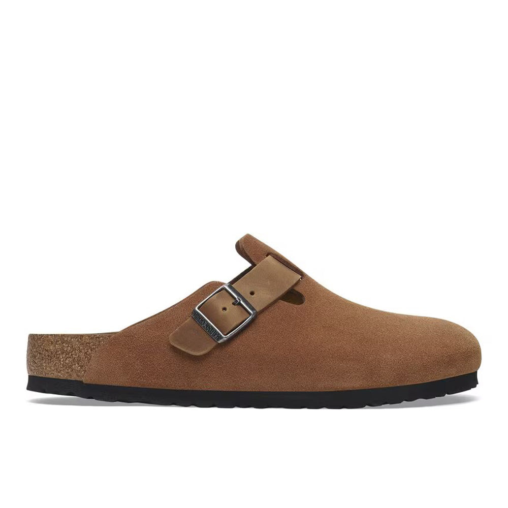 Birkenstock Boston BS Suede "Cognac"