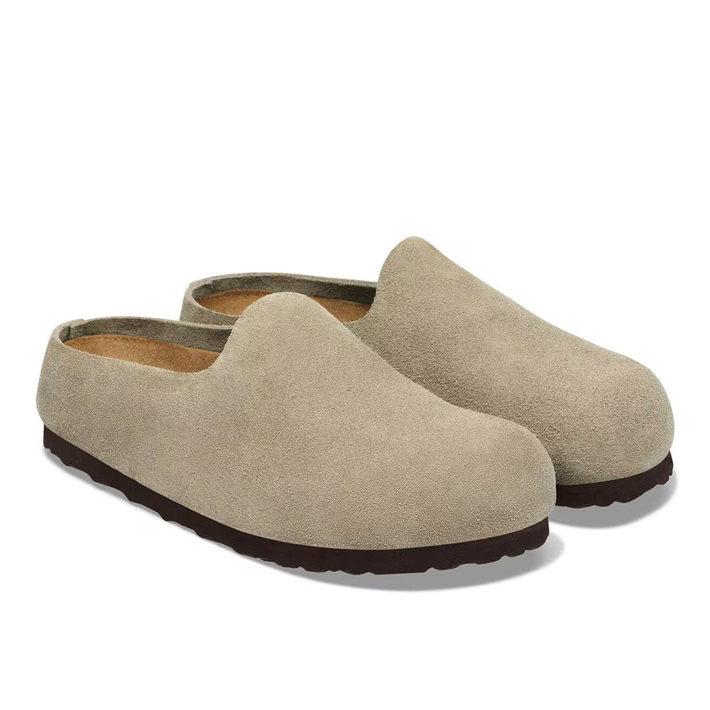 Birkenstock Amsterdam Wrapped Suede - Taupe