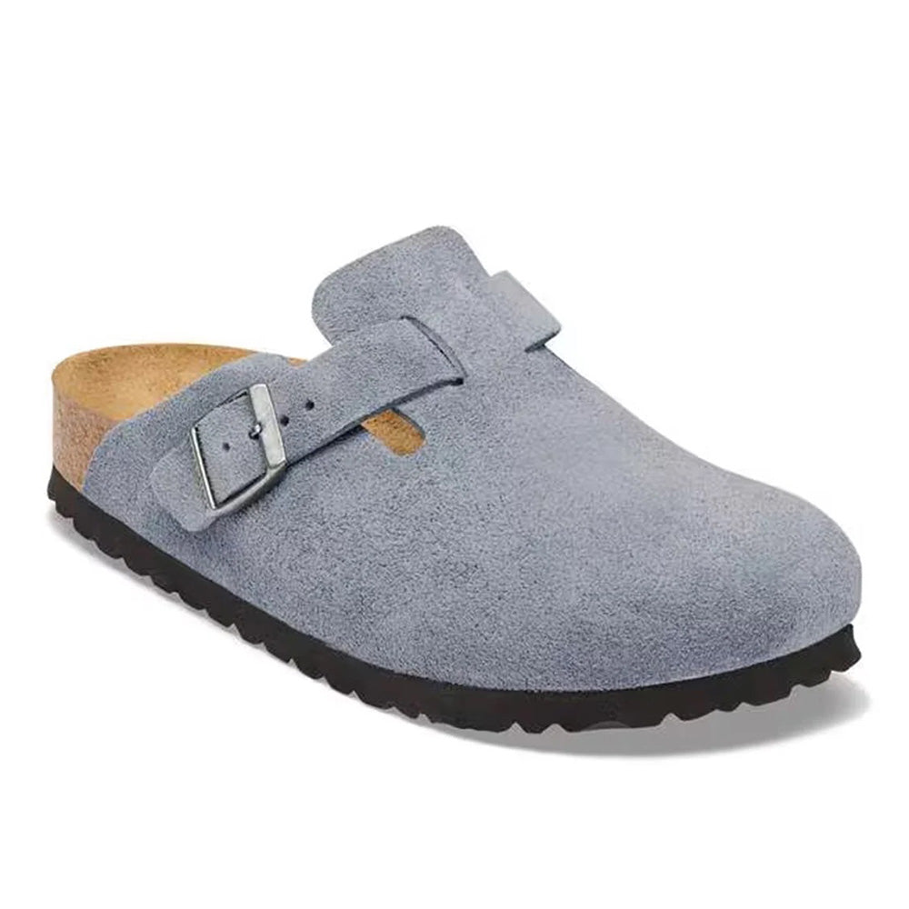 Birkenstock Boston Suede - Stone Blue