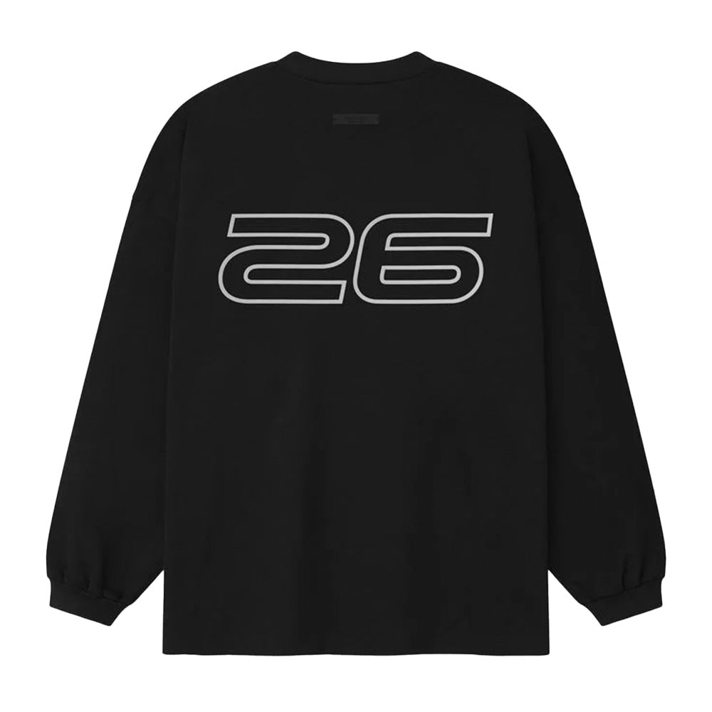 Fear OF God Essentials Ponte 90's Reflective LS Tee - Vintage Black