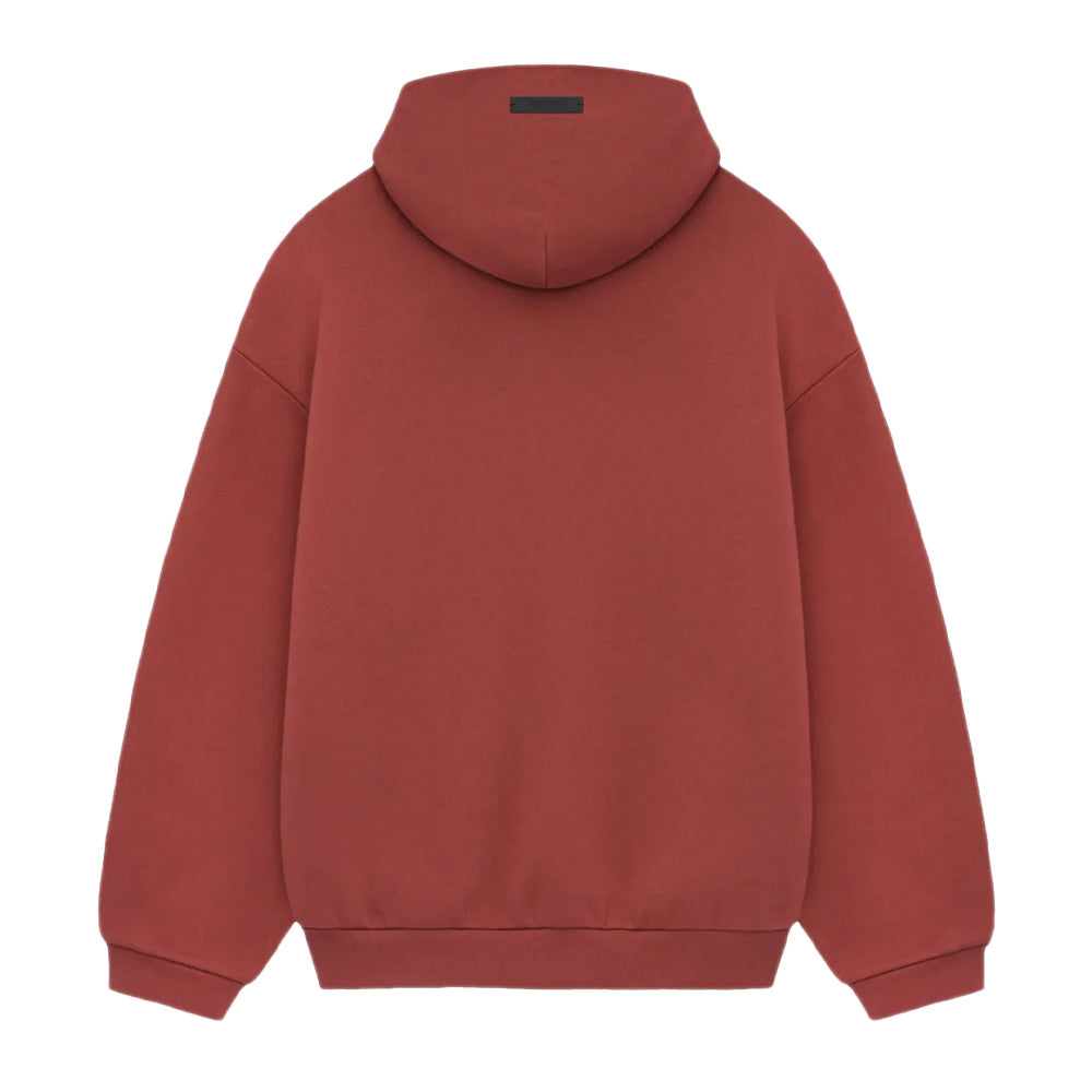 Fear Of God Essentials Fleece Pullover Hoodie - Crimson