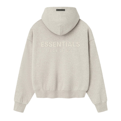 Fear Of God Essentials Classic Fleece Pullover Hoodie - Heather Stone