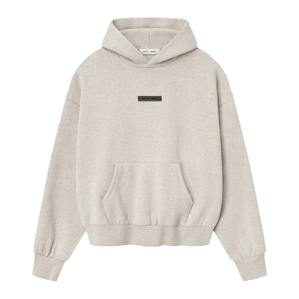 Fear Of God Essentials Classic Fleece Pullover Hoodie - Heather Stone