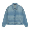 Fear Of God Essentials Full Zip Denim Jacket - Vintage Blue