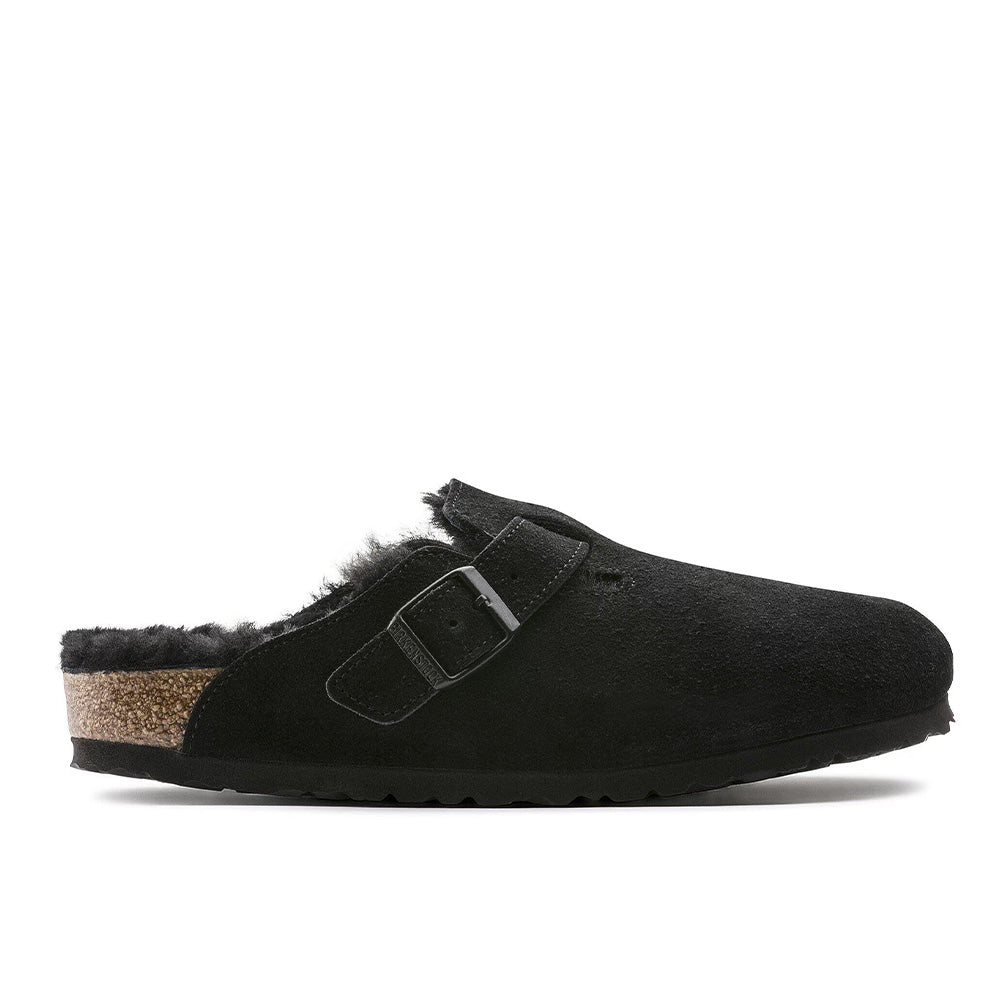 Birkenstock Boston Shearling Suede - Black