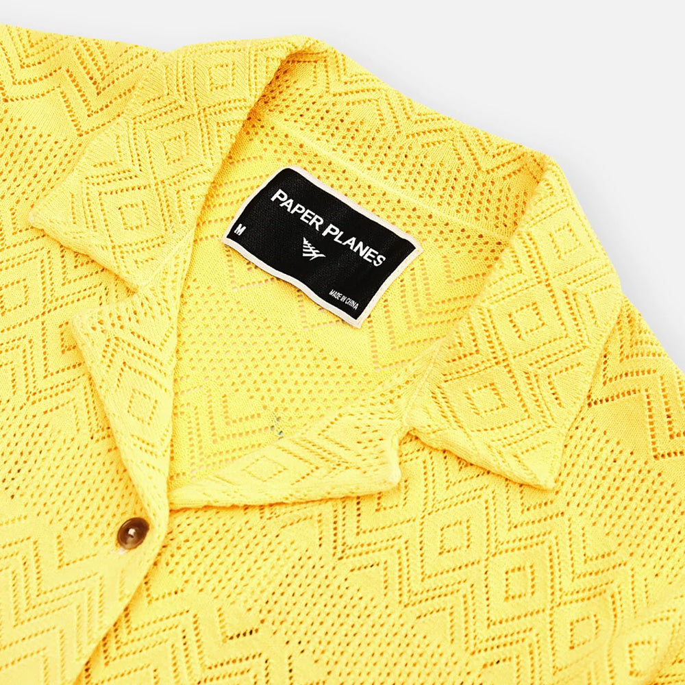 Paper Planes The Flyest Crochet Button Down