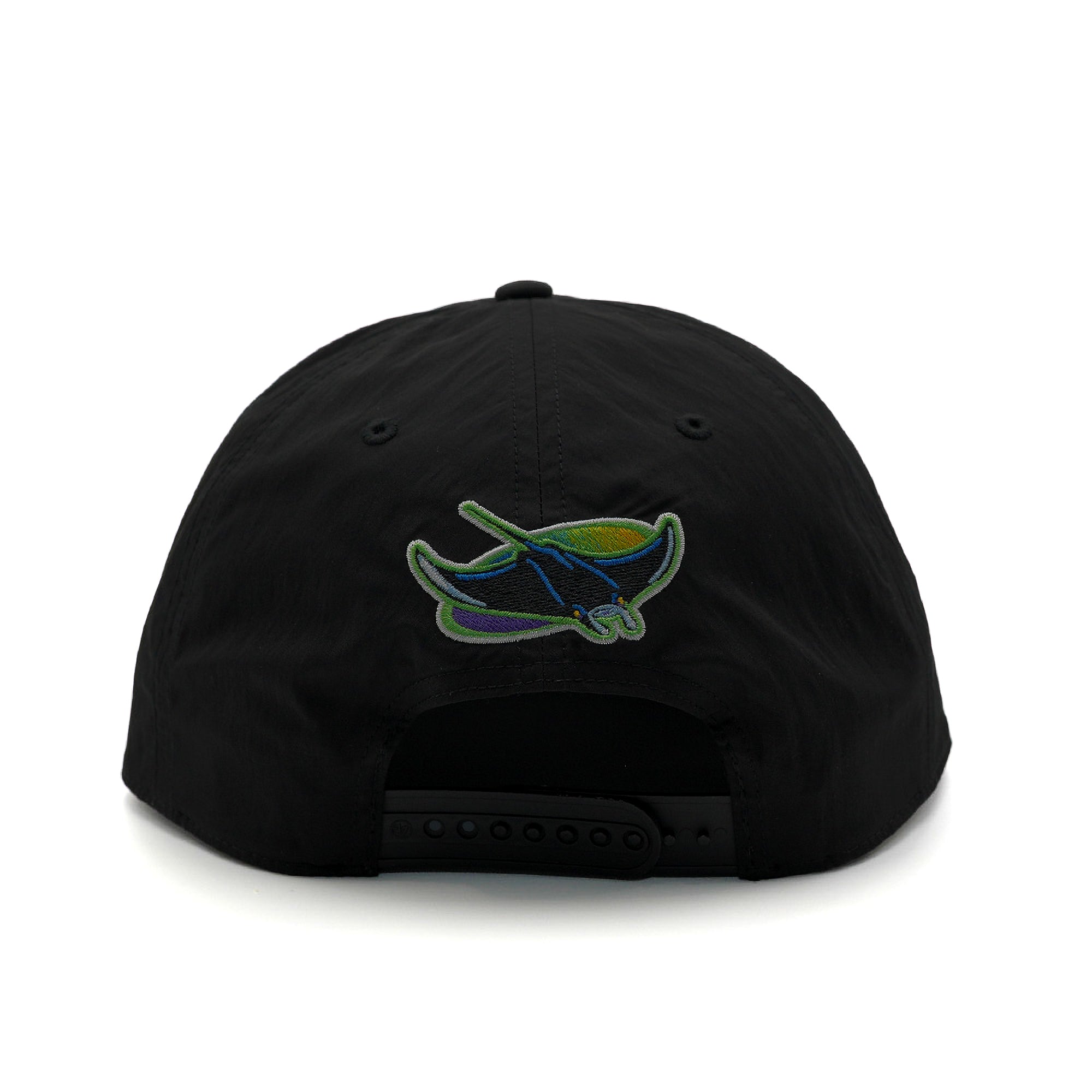 47 x FRSH x Tampa Bay Rays "Iridium" Flame Ray- Nylon Hitch LC Snapback