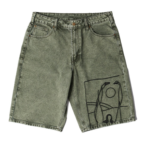 Parra Protect The Sun Denim Shorts