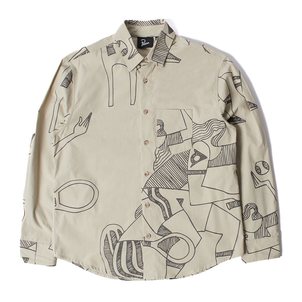 Parra Pen Drawing LS Button Up Shirt